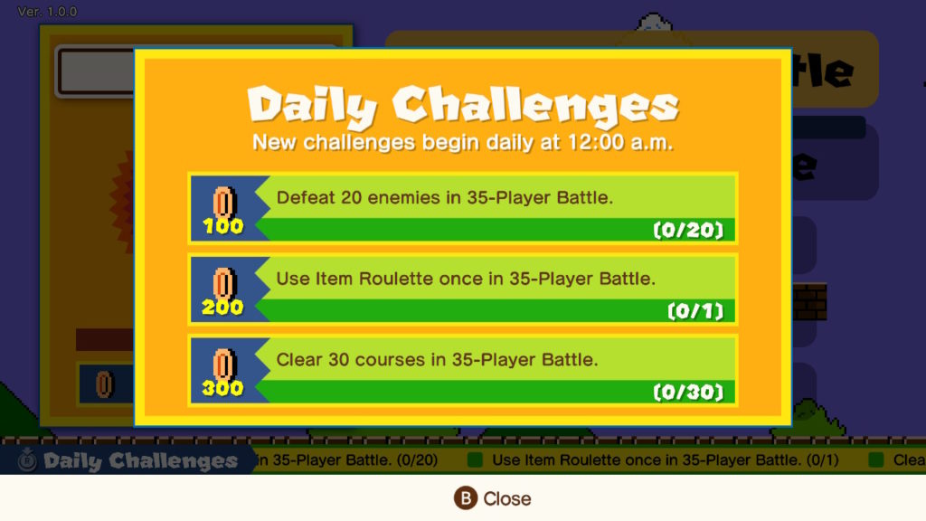 Super Mario Bros. 35 Review - Daily Challenges