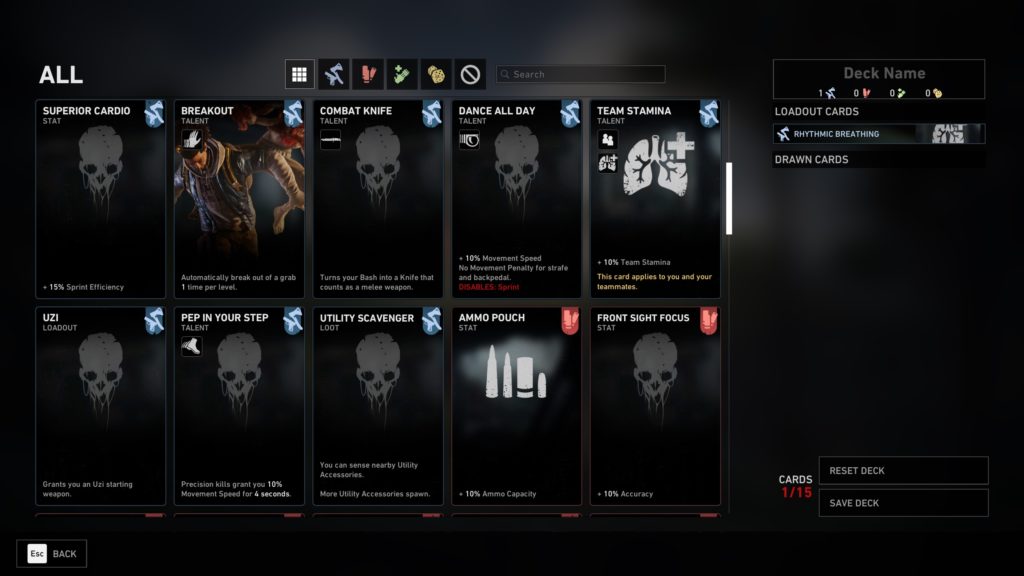 Back 4 Blood First Impressions - Card Types