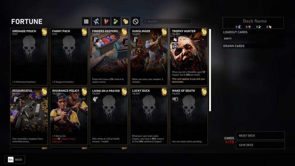 Back 4 Blood First Impressions - Fortune Cards